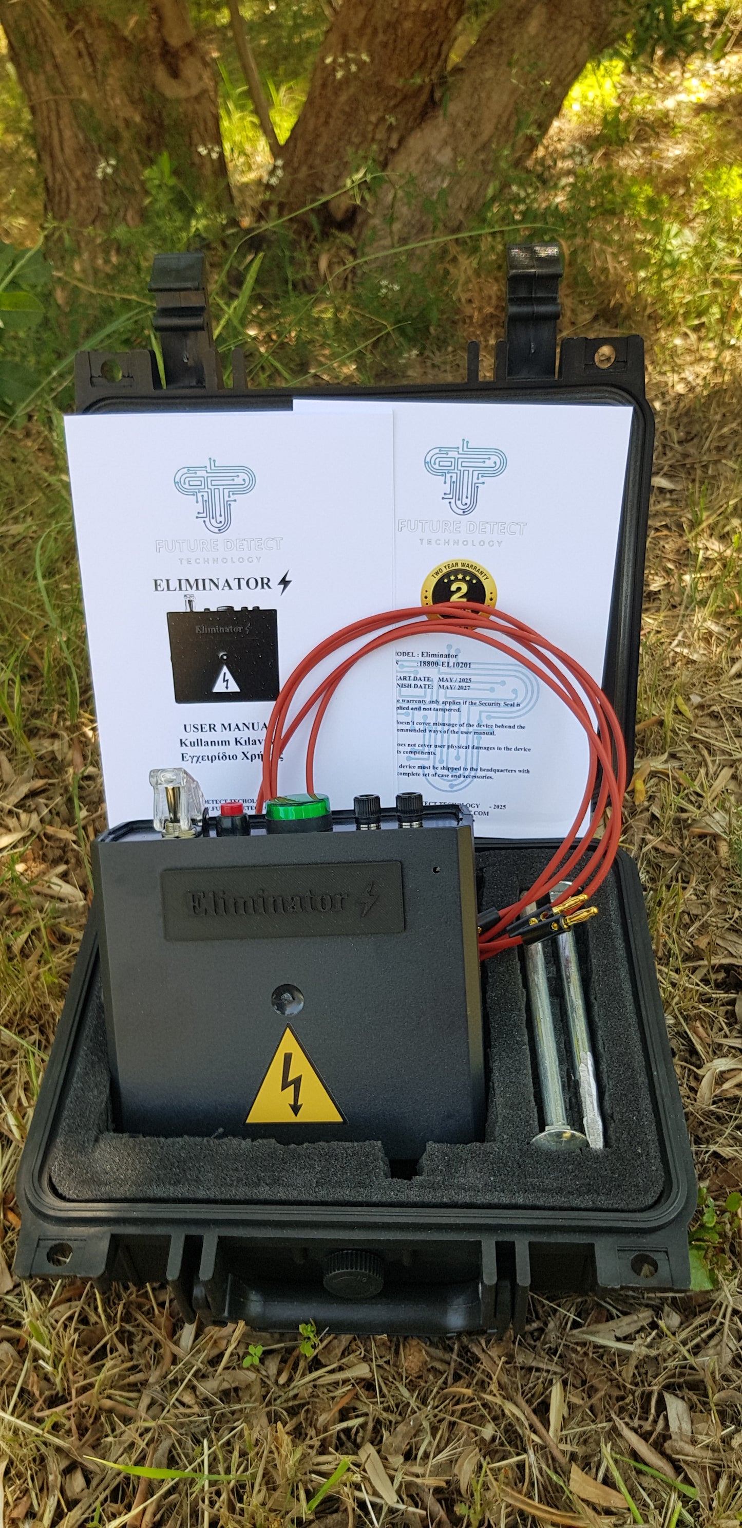 Eliminator - Energy and Magnetic Field Elimination arround burried gold objects